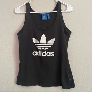 Adidas black workout tank top